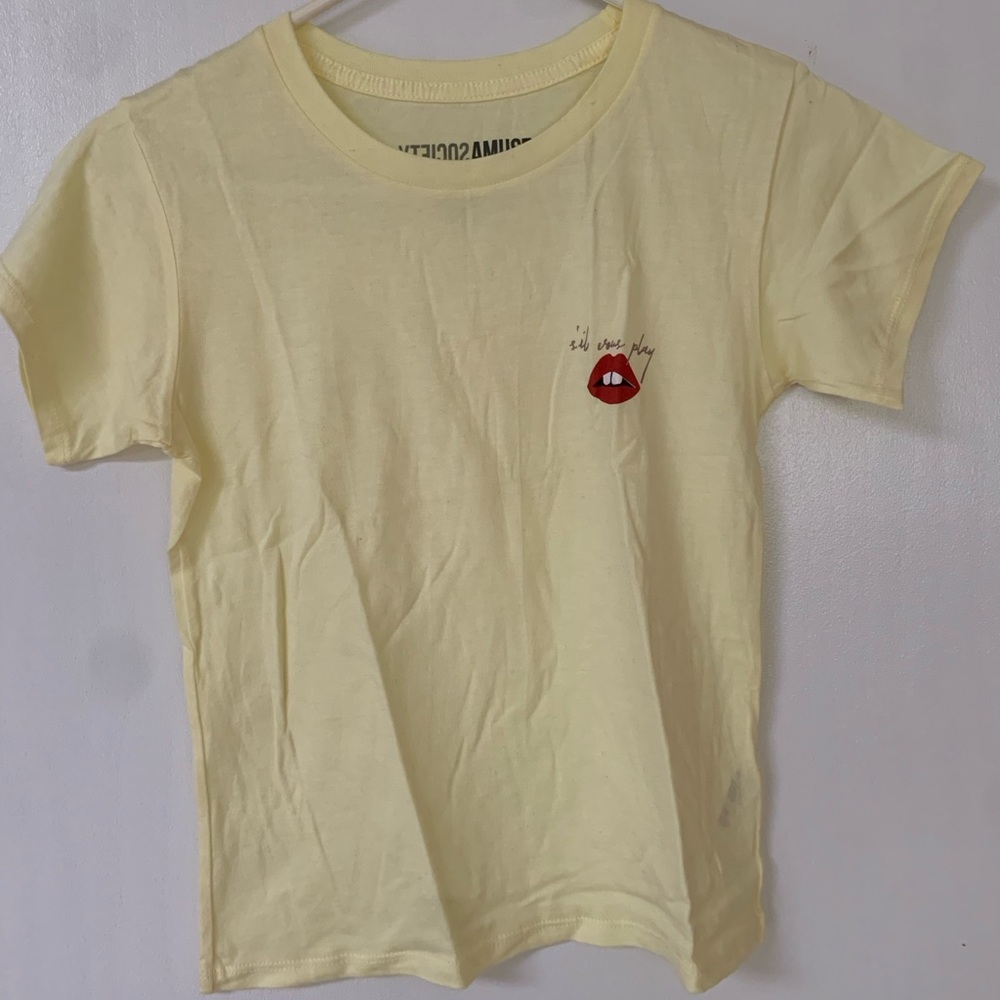 Amuse Society Yellow Tee Shirt